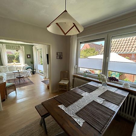 Ferienwohnung Haus Papenburg Garten Parkplatz Nordsee Buitenkant foto