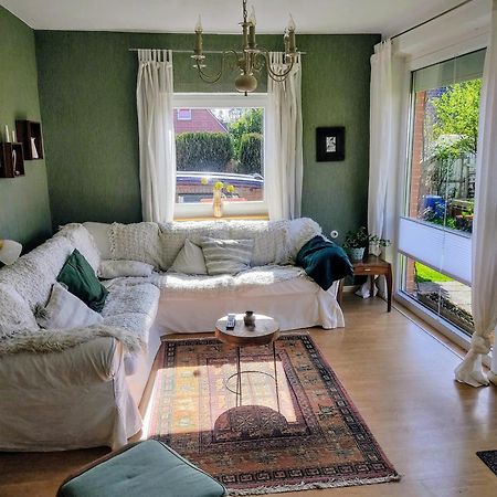 Ferienwohnung Haus Papenburg Garten Parkplatz Nordsee Buitenkant foto