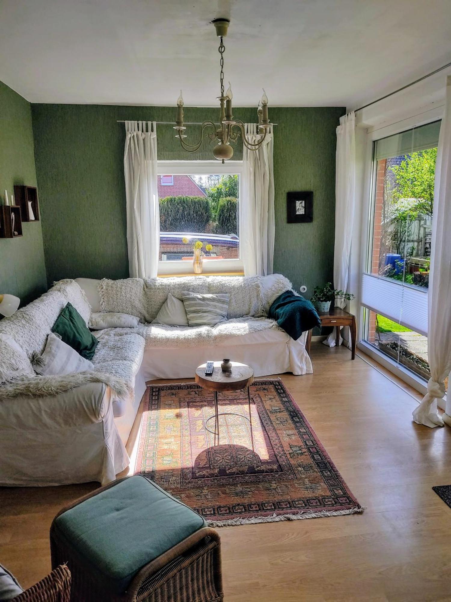 Ferienwohnung Haus Papenburg Garten Parkplatz Nordsee Buitenkant foto